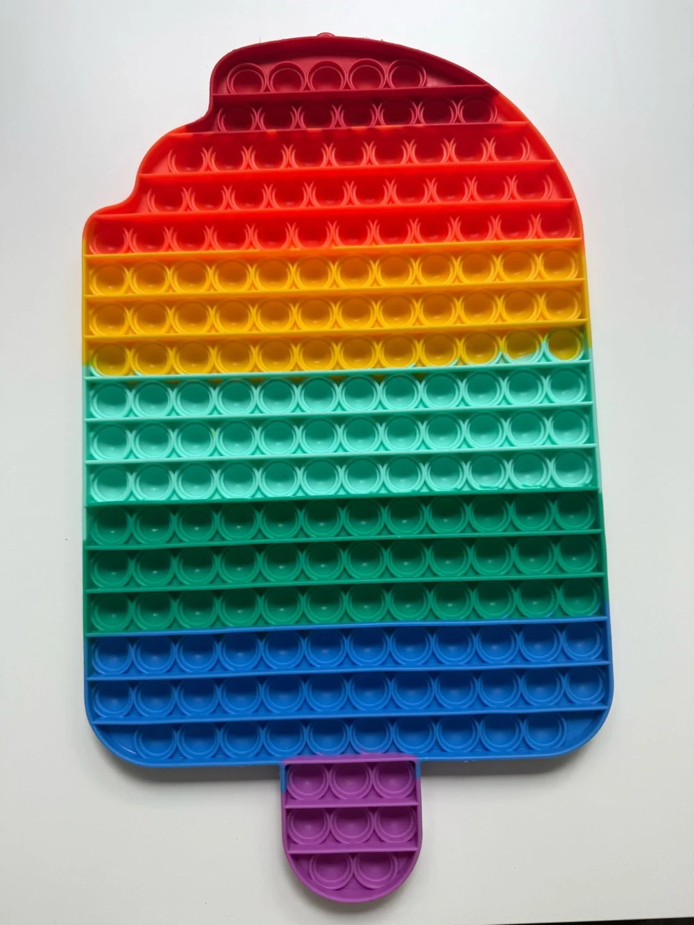 giant rainbow popsicle pop it fidget